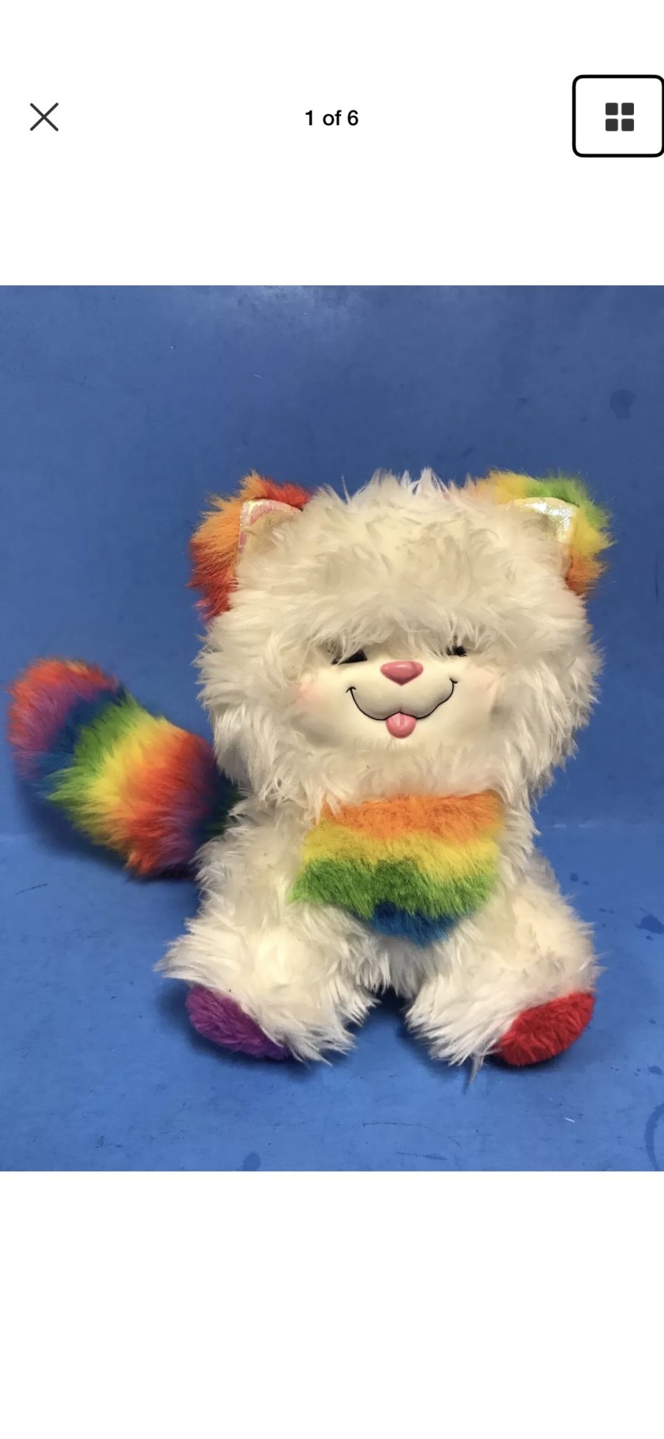 Plush Hallmark Rainbow Bright cat.