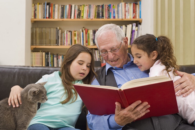 Story time with Grandpa