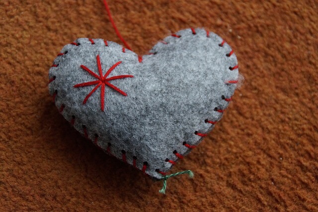 Felt heart