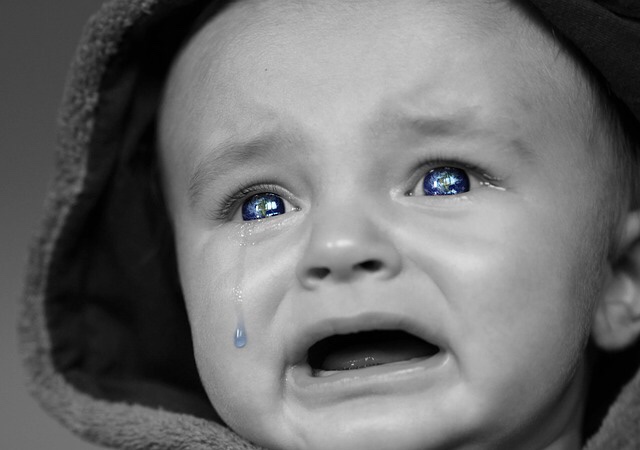 Crying baby.