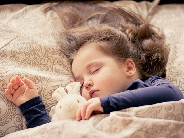 Toddler girl sleeping