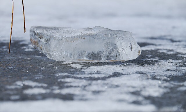 Frozen pond