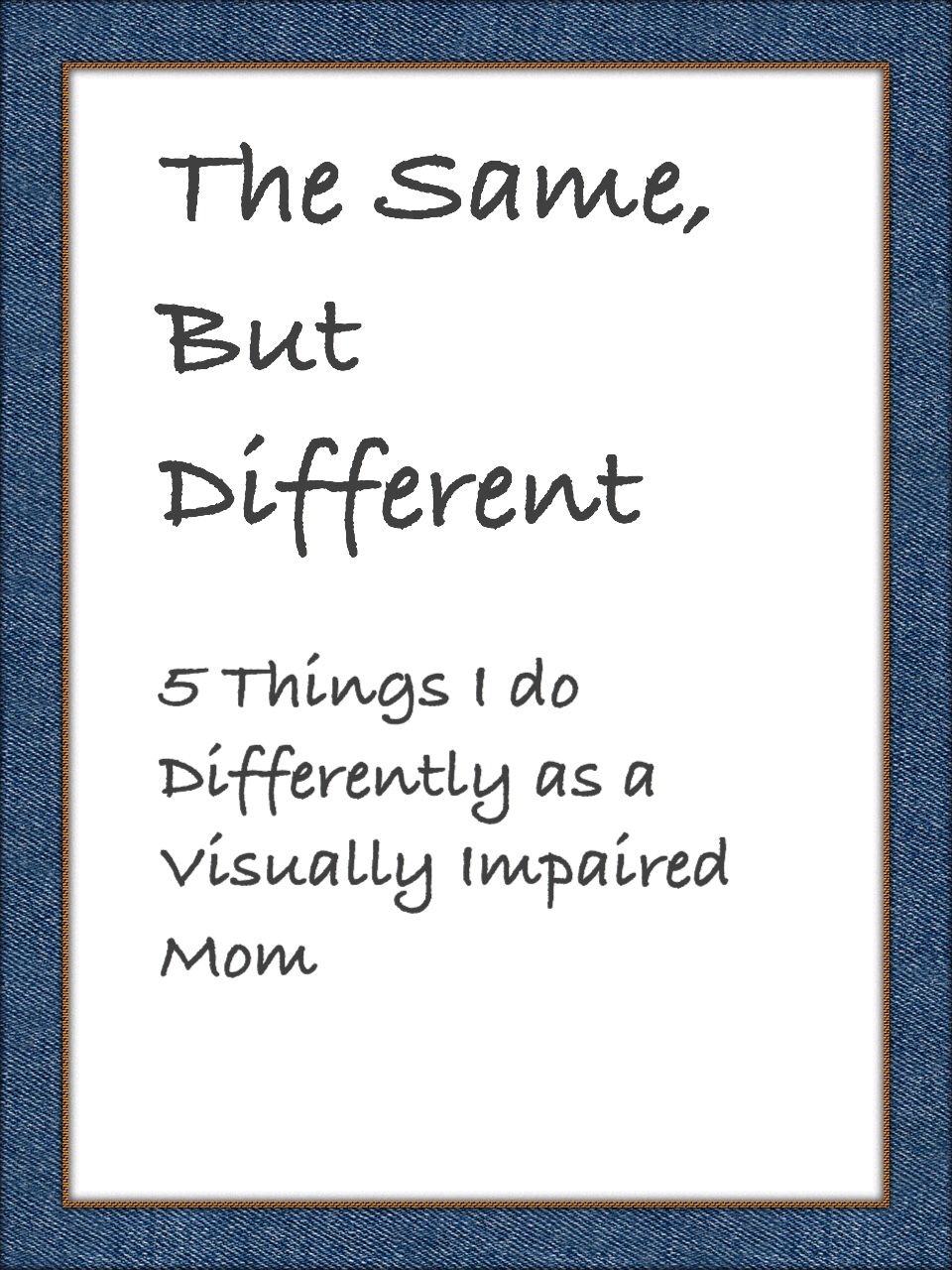 The Same, but Different photo frame pin