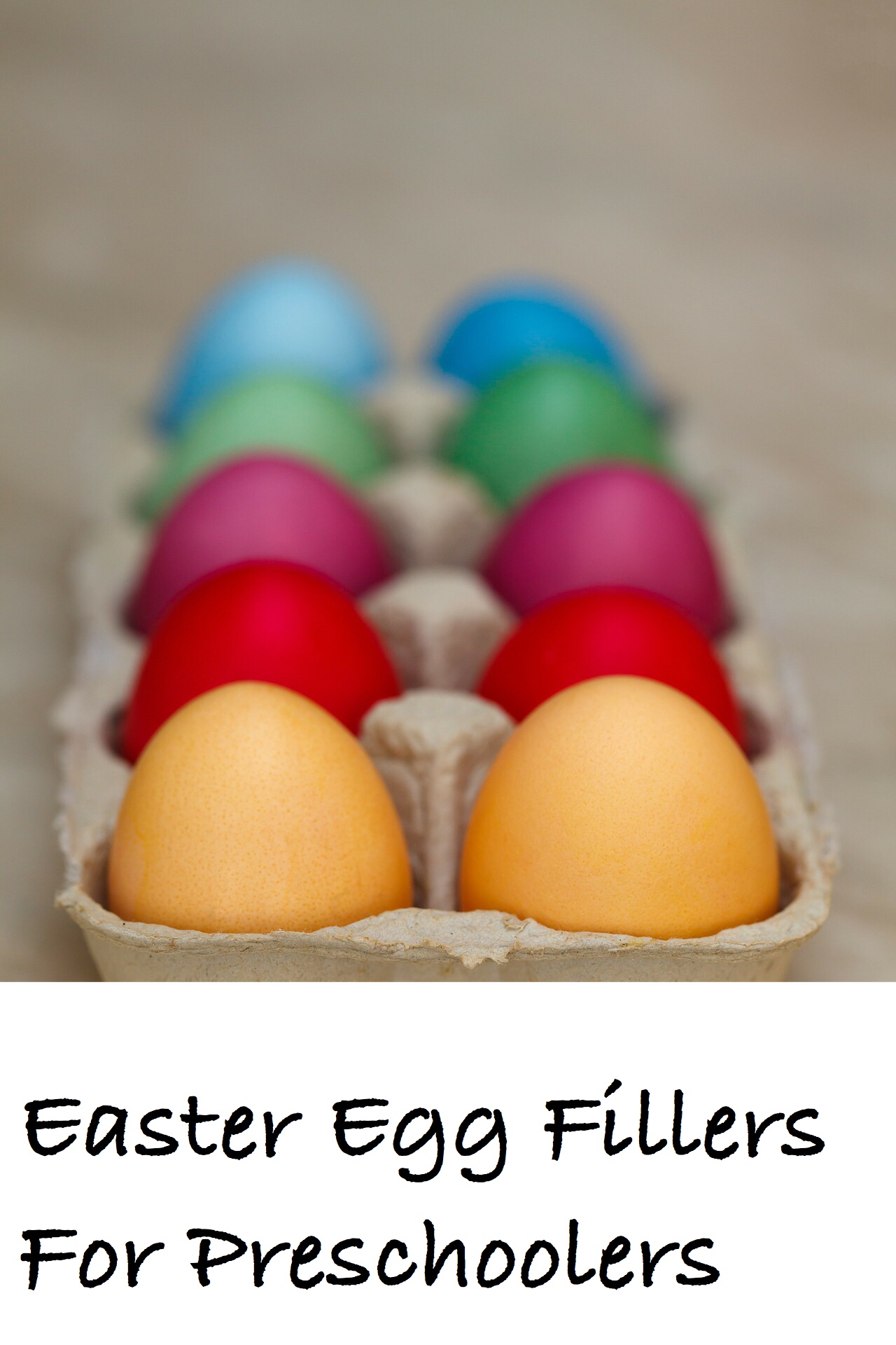 Easter Egg Fillers for Preschoolers pin