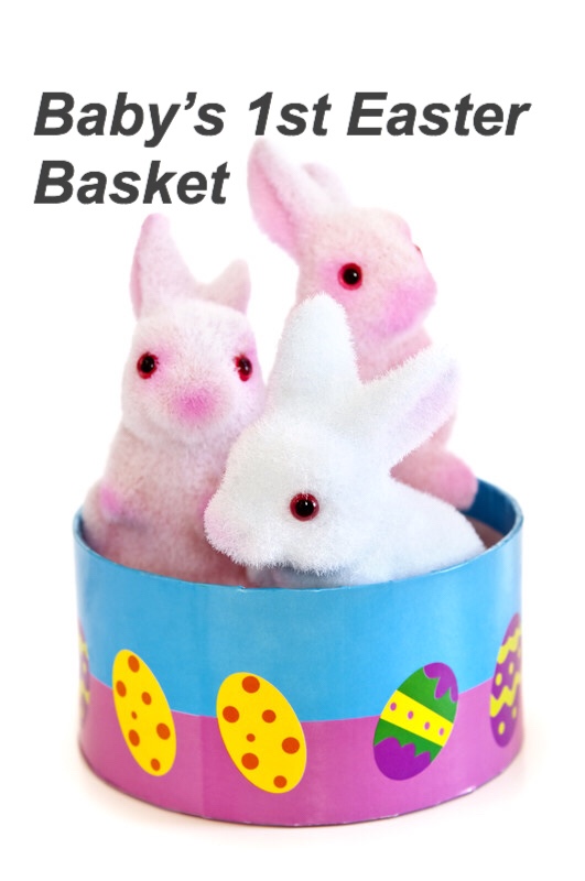 Baby’s 1st Easter Basket, bunny pin