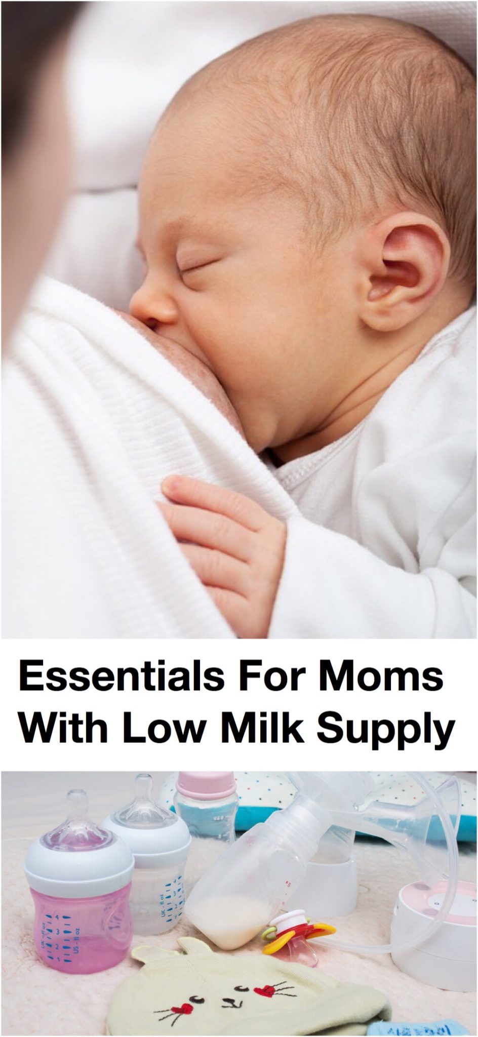 Essentials for Moms With Low Milk Supply Pin