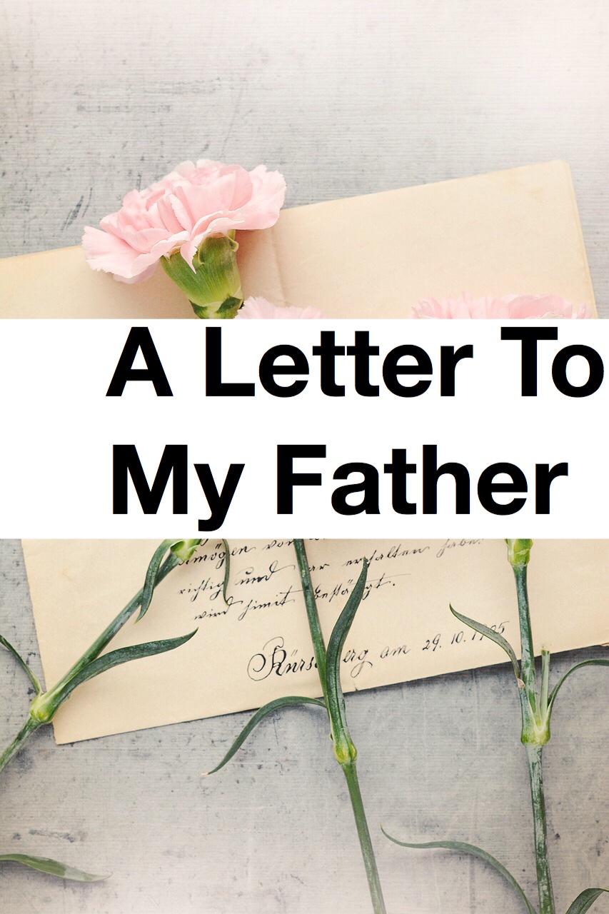 A Letter to my Father envelopes and flowers pin