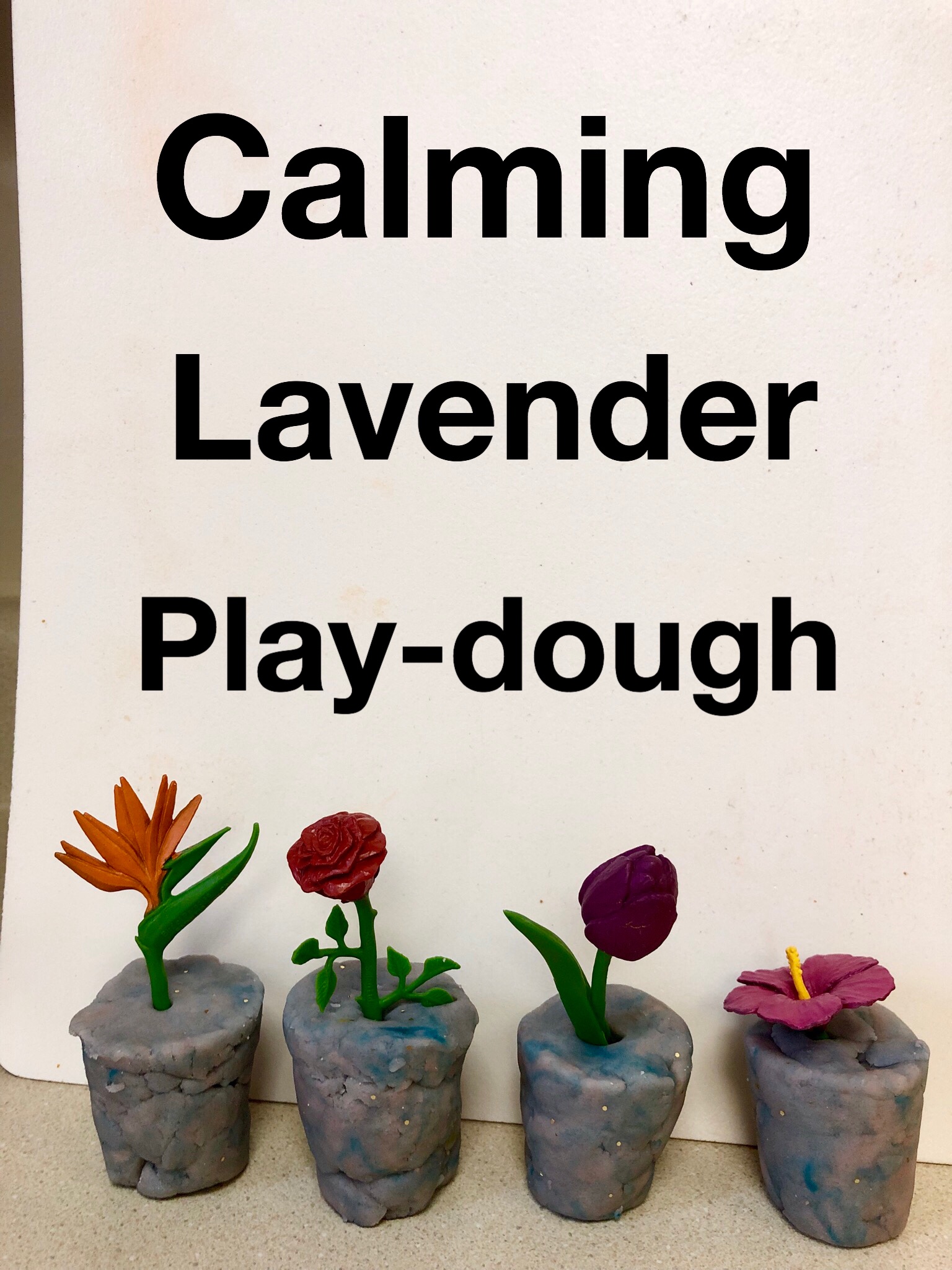 Calming lavender play-dough pin