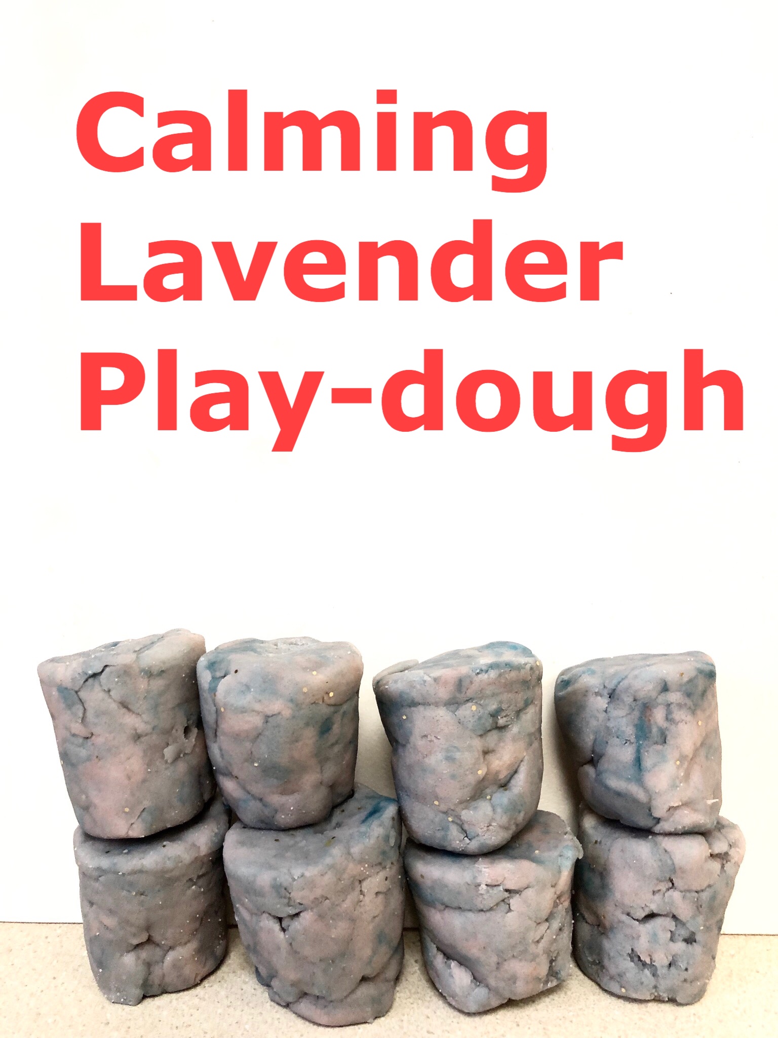 Calming lavender play-dough pin