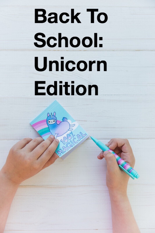 Back to school Unicorn supplies pin