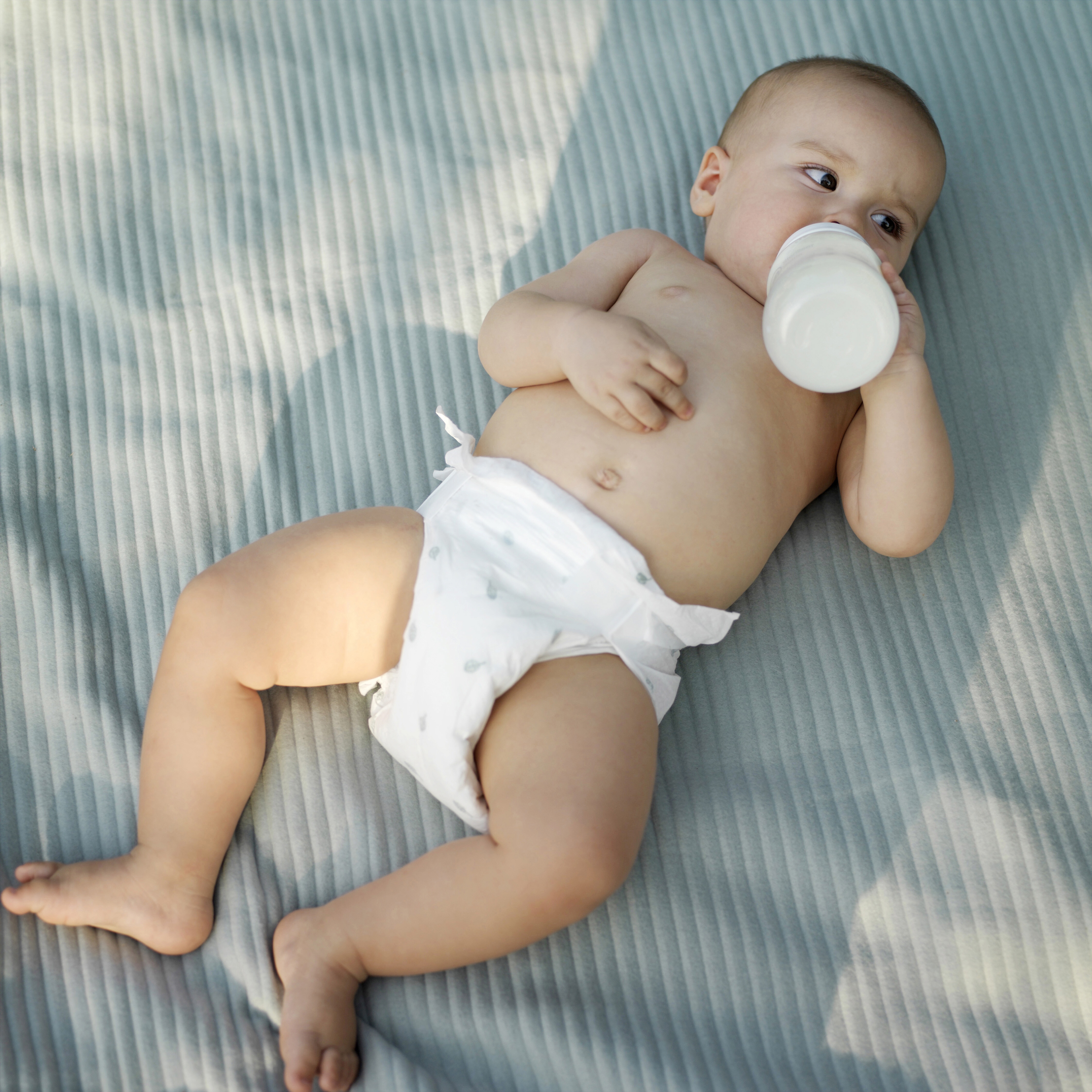 Baby drinking milk