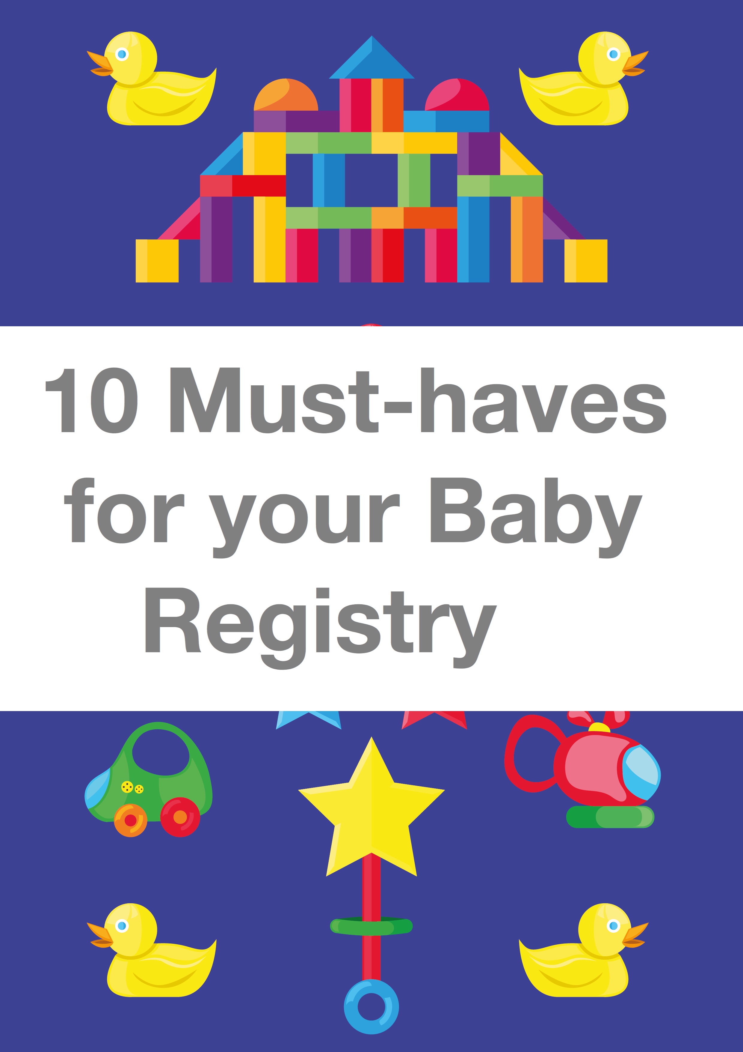 10 Must-haves for your baby Registry pin