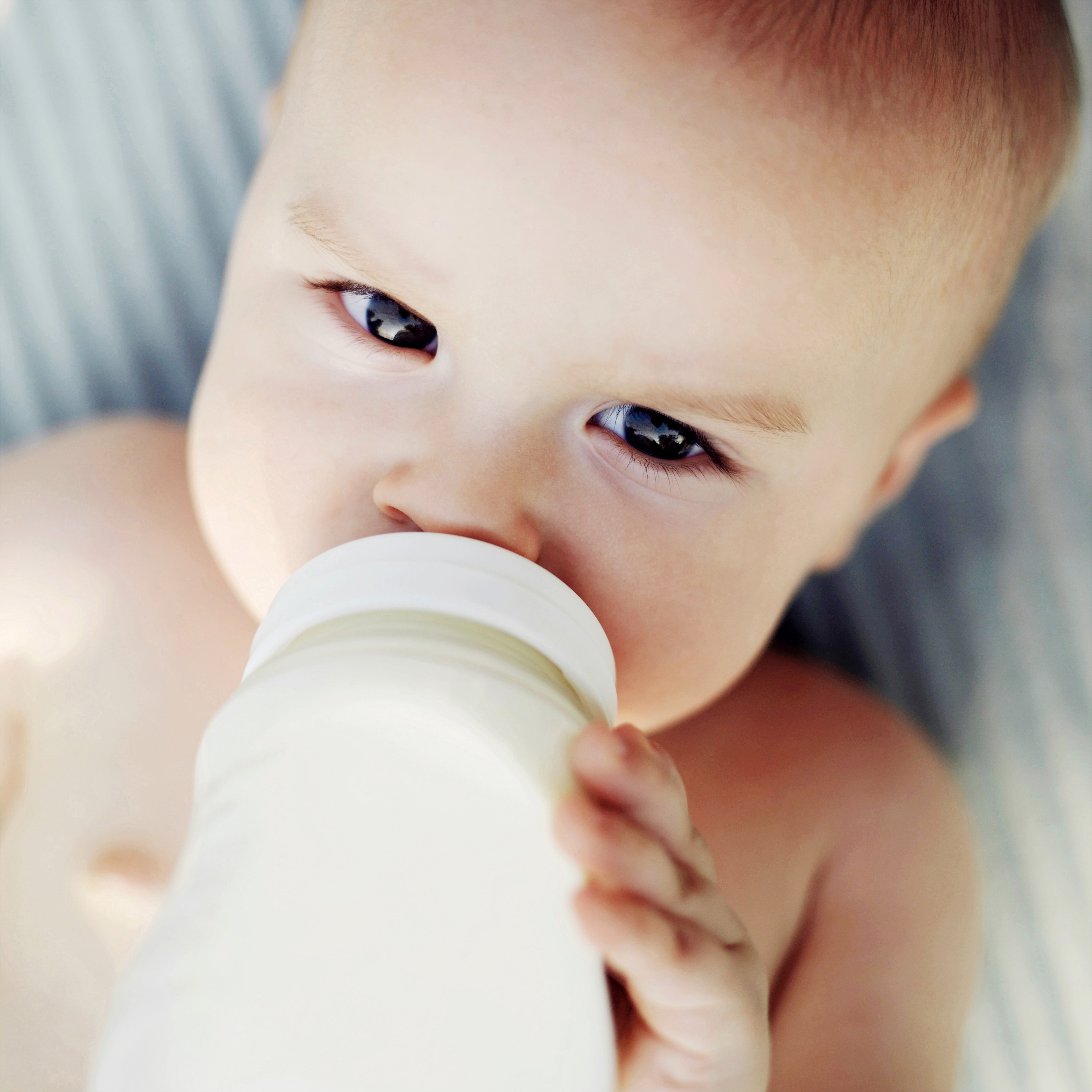 Baby drinking milk