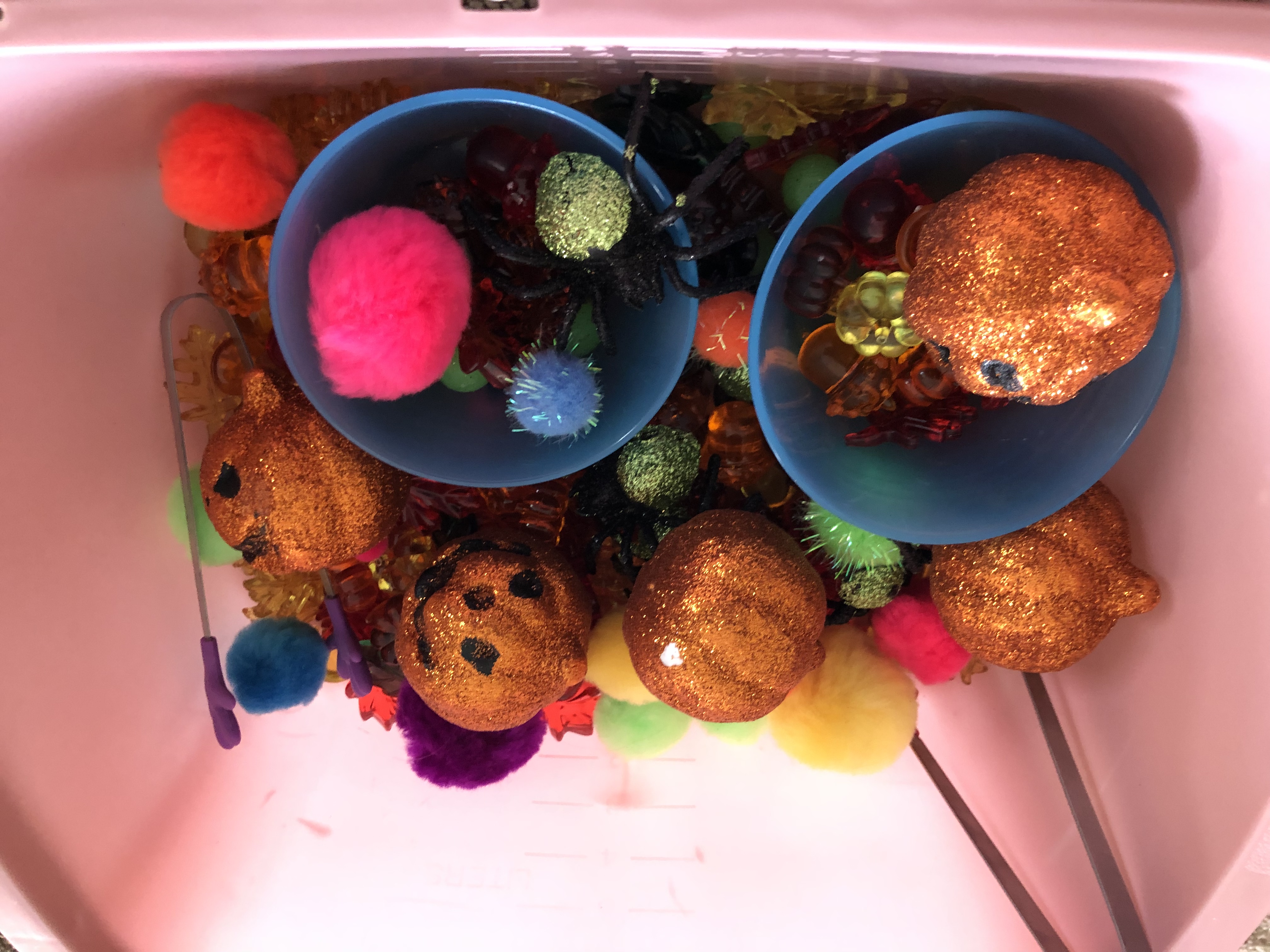 Halloween sensory bin