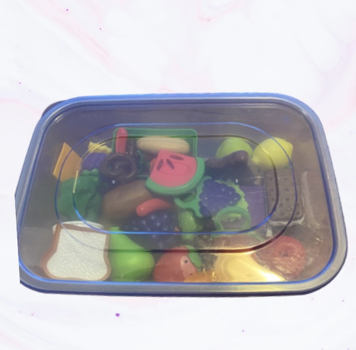 Toy organization using clear plastic containers